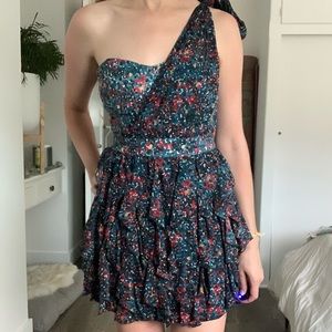 French Connection One-Shoulder Dress